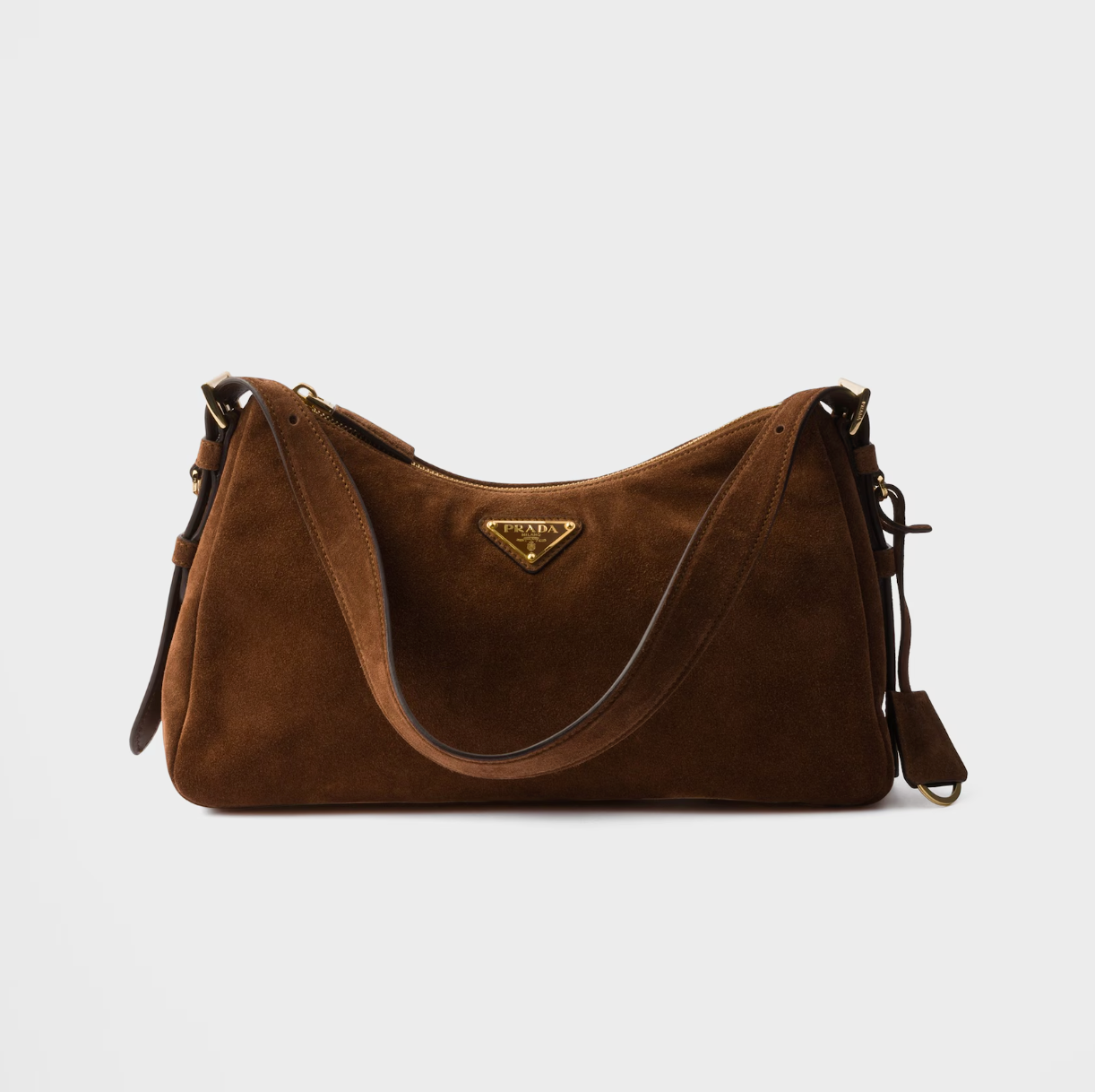 Prada Cleo Suede Shoulder Bag