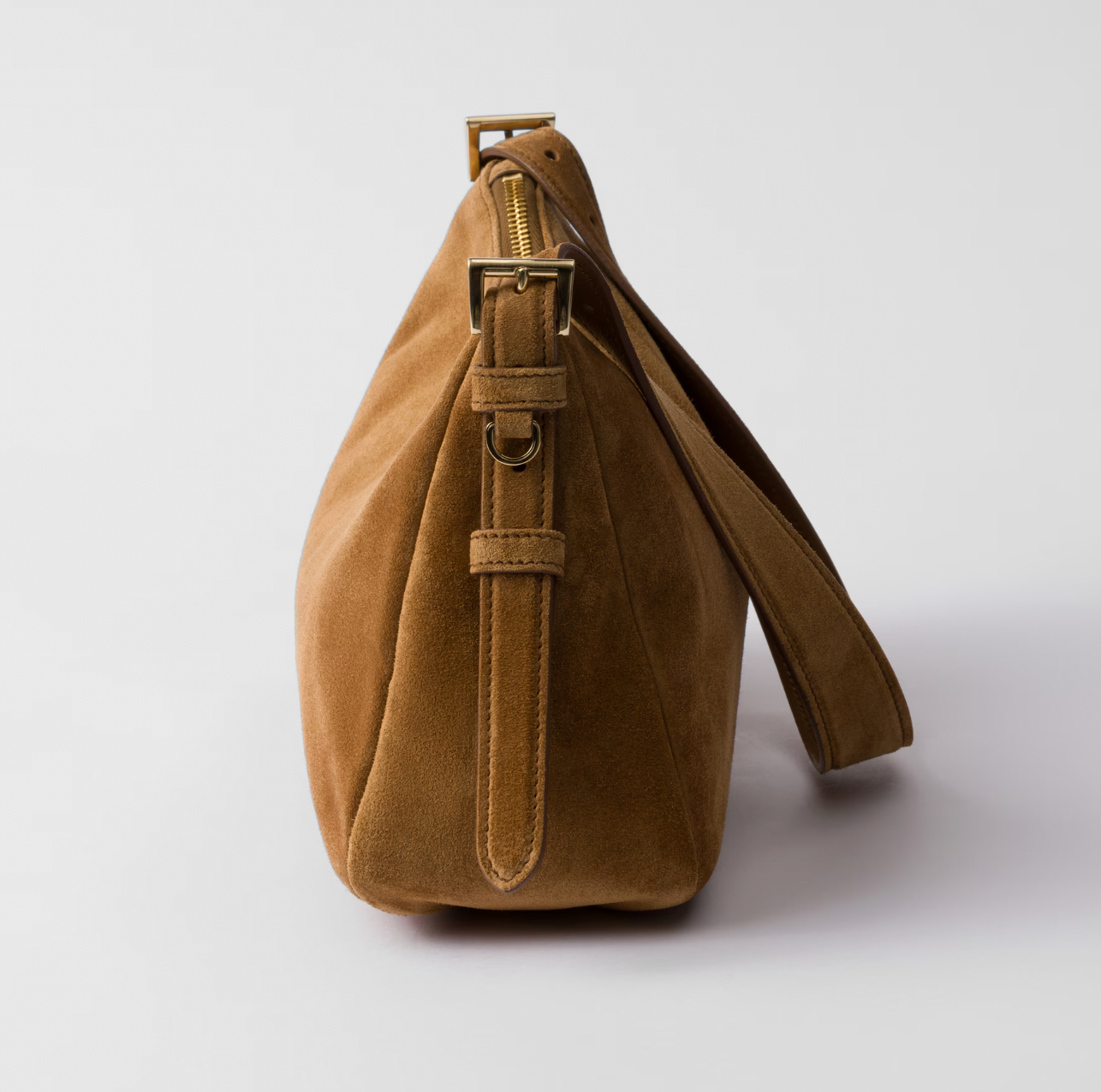 Prada Cleo Suede Shoulder Bag