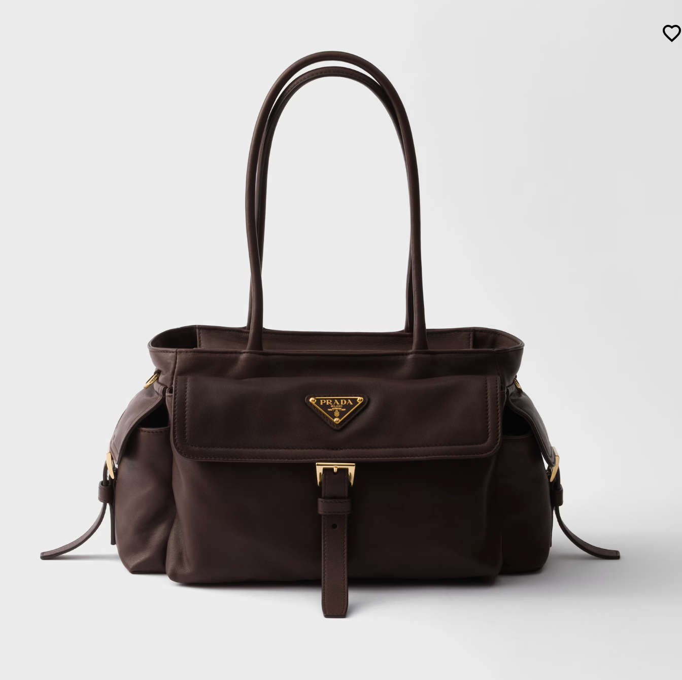 Prada Soft Leather Tote “Prada Soft” Medium