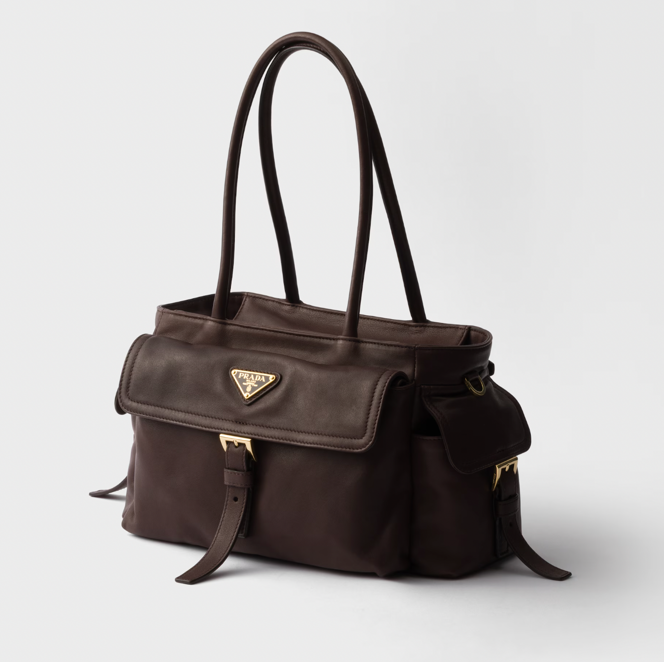 Prada Soft Leather Tote “Prada Soft” Medium