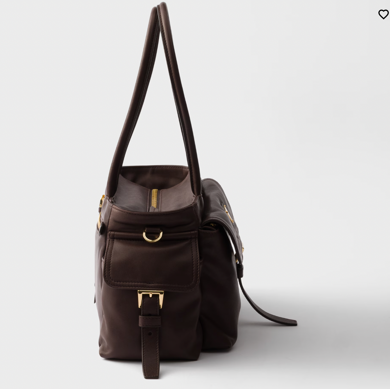 Prada Soft Leather Tote “Prada Soft” Medium